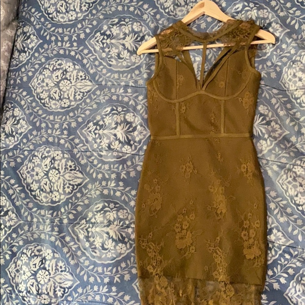 Houston Bondage Lace Backless dress